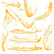Photo: Collection of high resolution orange juice splashes Collection of high resolution orange juice splashes