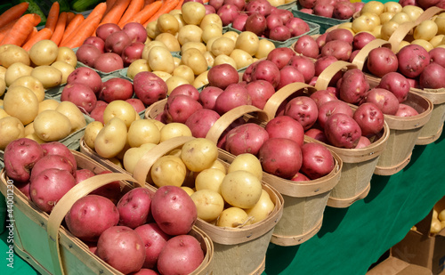 Photo: Organic Potatoes at Farmers Market Organic Potatoes at Farmers Market