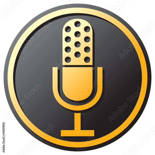 Vector: retro microphone icon retro microphone icon