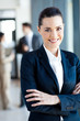 beautiful young businesswoman portrait in office