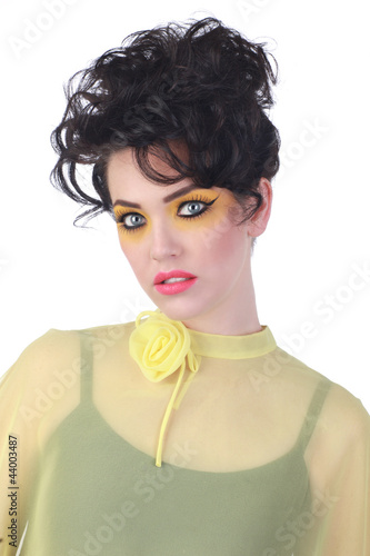 Photo: High Fashion Woman With Piercing Eyes High Fashion Woman With Piercing Eyes