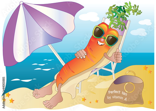 Vector: carota da spiaggia carota da spiaggia