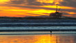 Silhouette Raised Platform Oil Rig