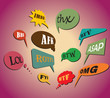 Colorful and most commonly used chat and online acronyms and abb