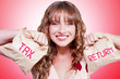 Happy Female Accountant Holding Income Tax Return