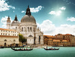 Grand Canal and Basilica Santa Maria della Salute, Venice, Italy