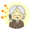 電話するおばあちゃん