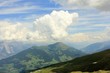 Wolkenturm über einem Berg