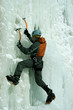 Ice climbing.