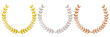 Lorbeerkranz Gold Silber Bronze