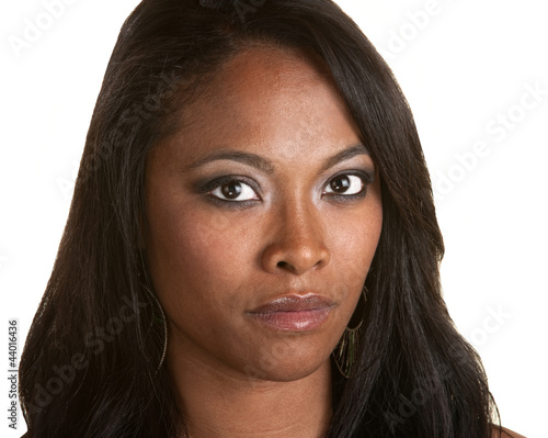 Photo: Beautiful and Serious Black Woman Beautiful and Serious Black Woman