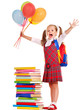 Child with backpack.