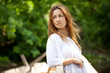 Foto: Beautiful woman with her hair Beautiful woman with her hair