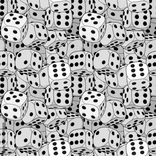 Vector: Vector dices pattern Vector dices pattern