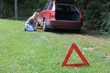 young blond girl puncture repairs