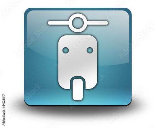 Illustration: Light Blue 3D Effect Icon "Scooter" Light Blue 3D Effect Icon "Scooter"