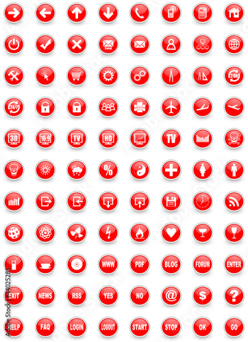Illustration: web icons collaction web icons collaction