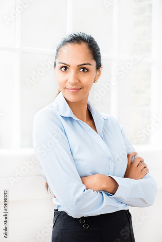 Photo: Portrait of attractive beautiful indian businesswoman successful Portrait of attractive beautiful indian businesswoman successful