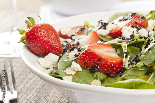 Photo: Fresh Homemade Strawberry Spinach Salad Fresh Homemade Strawberry Spinach Salad