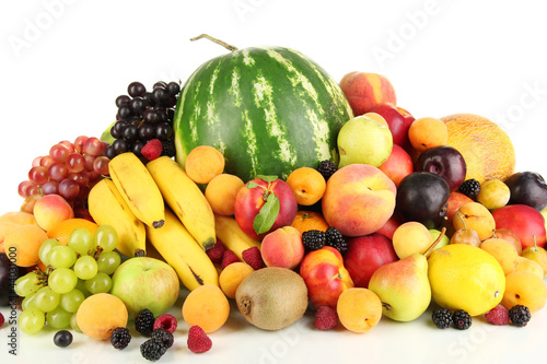 Foto: Still life of fruit isolated on white Still life of fruit isolated on white