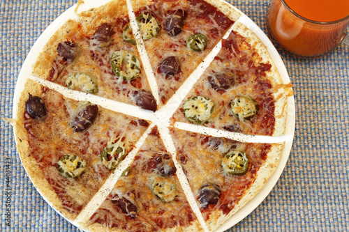 Photo: Sliced Tortilla Pizza Sliced Tortilla Pizza