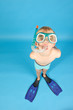 Junge mit Taucherbrille