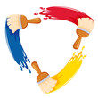 colorful paint brush