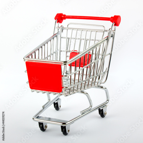 Photo: red shop cart red shop cart