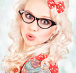 Attractive surprised girl