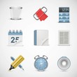 universal office vector icon set