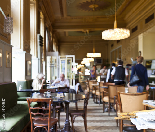 Photo: Traditional viennese coffee house Traditional viennese coffee house