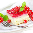 Käsekuchen mit Johannisbeeren