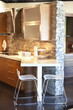 Modern dining table in store