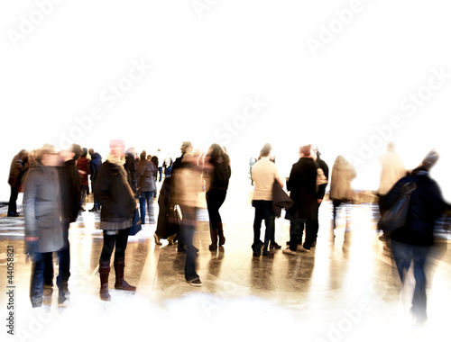 Photo: Crowd of blurred people Crowd of blurred people