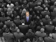 Photo: High angle view of a businessman standing amidst businesspeople High angle view of a businessman standing amidst businesspeople