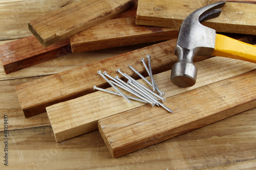 Photo: Hammer and nails Hammer and nails