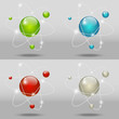 Set of atomic icons
