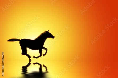 Illustration: Horse at sunset Horse at sunset