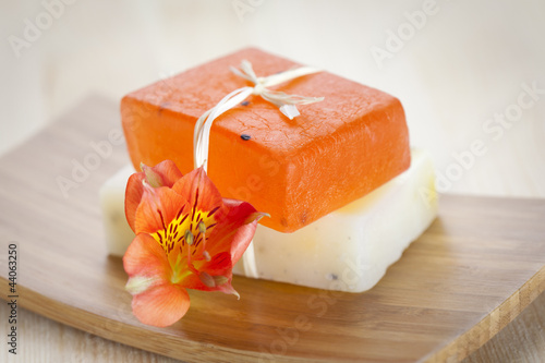 Photo: Soap bars with natural ingredients Soap bars with natural ingredients