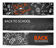 Back to School vector banners