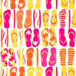 Vector: Flip-flops Seamless Pattern Flip-flops Seamless Pattern