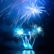 Photo: Colorful holiday fireworks Colorful holiday fireworks