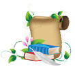 Vektör: writing accessories writing accessories