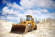 Construction tractor in Dubai, United Arab Emirates.
