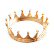 Golden Crown isolated on white background