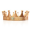 Golden Crown isolated on white background