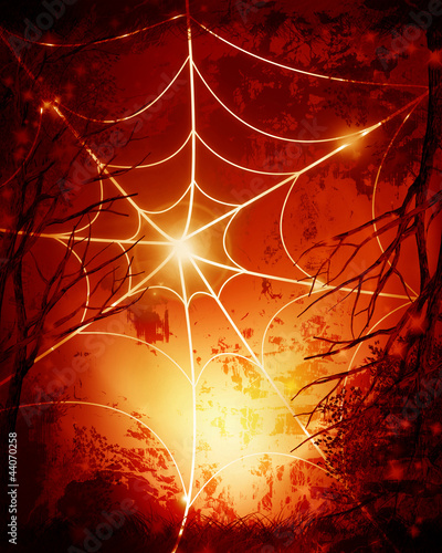 Illustration: Halloween background Halloween background