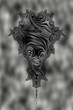 miroir magique gris abstrait