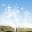open book on a cloud