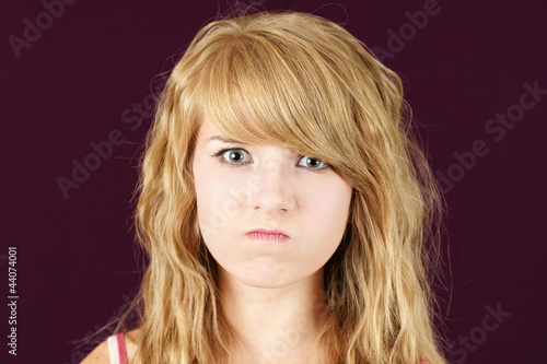 Photo: Mad or angry teenager Mad or angry teenager